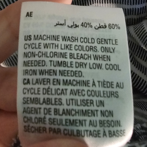 Karen Scott Navy and White Striped Cardigan Women's Sz XL - Picture 11 of 11